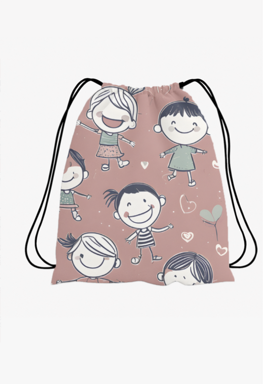Drawstring Bag - Happy Kids