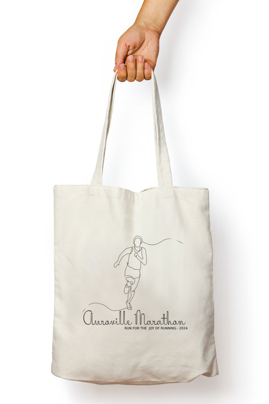 Auroville Marathon - Tote Bag with zipper